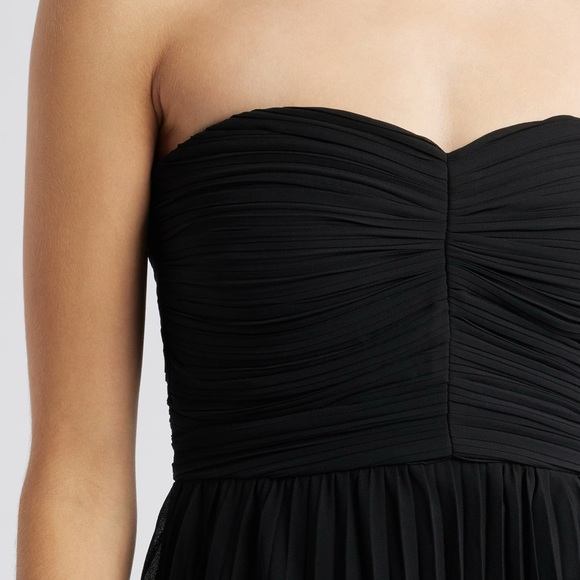 LULUS SERIOUSLY SENSATIONAL BLACK STRAPLESS MAXI DRESS NWT - Picture 8 of 15